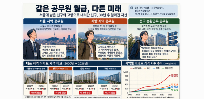같은 공무원 월급인데 30년 뒤 재산은 왜 달라졌을까?