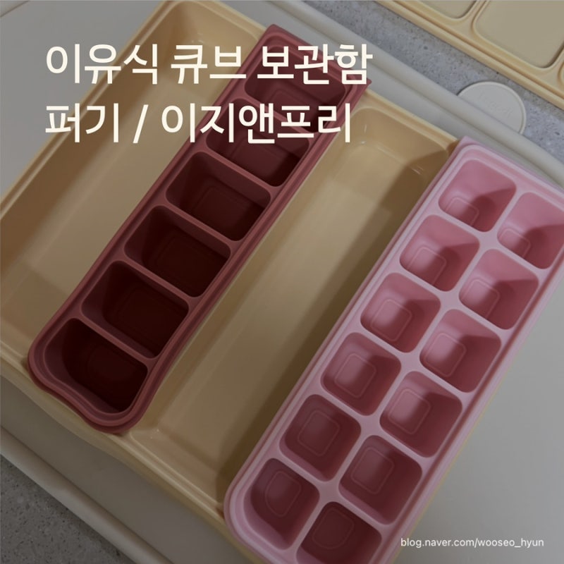 : 이유식 큐브 보관함 _ 이지앤프리 밀폐용기 _ 퍼기 실리콘 이유식 큐브 다담아 _ 이유식 유....