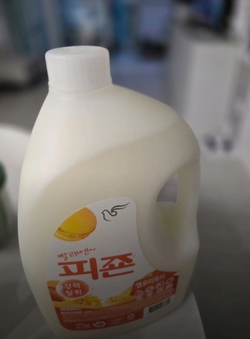 피죤 섬유 유연제 옐로 미모사 4.21L 대용량 4개 매일 쓰는 살림템 쓰는 솔직 후 기