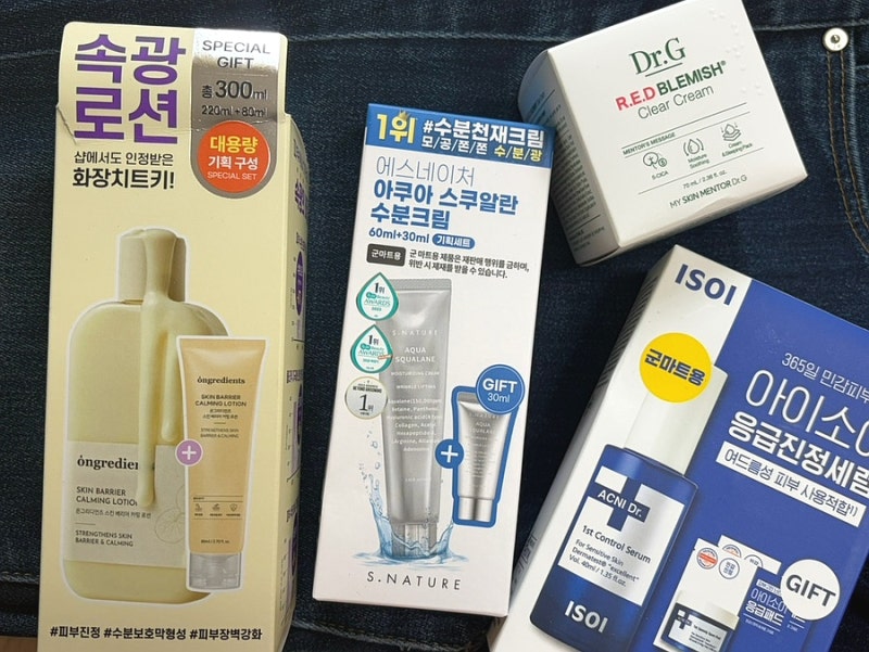 [PX 화장품 추천] 온그리디언츠 카밍로션, 에스네이처 수분크림, 아이소이 세럼, 닥터지 크림....