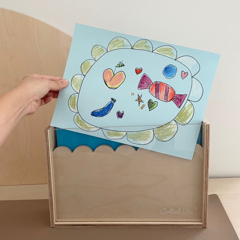 하이오즈 자작원목 액자 아이 그림 보관 3개월 사용 후기