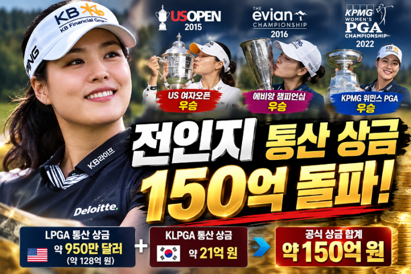전인지 프로 통산 상금 총액은 얼마일까?.