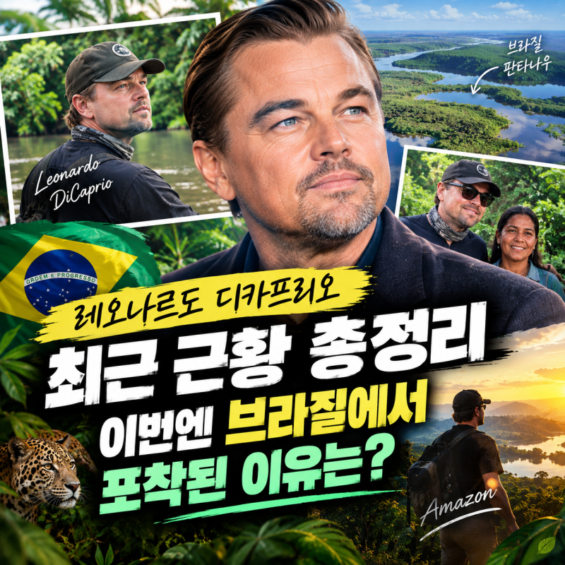 레오나르도 디카프리오 최근 근황 총정리, 이번엔 브라질에서 포착된 이유는?