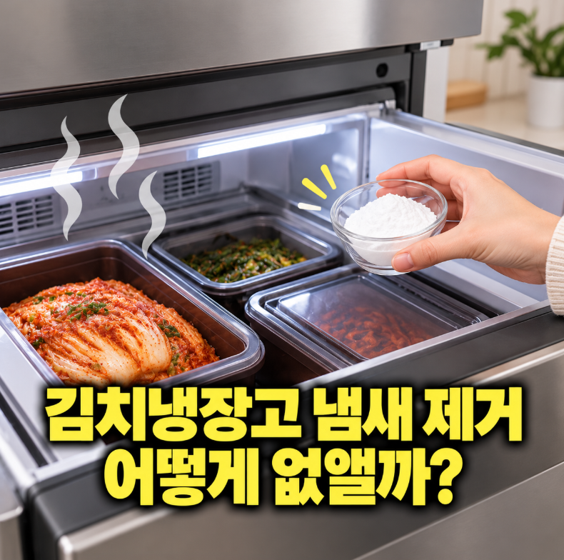 김치냉장고 냄새 제거 꿀팁, 오래 밴 냄새 관리하는 방법