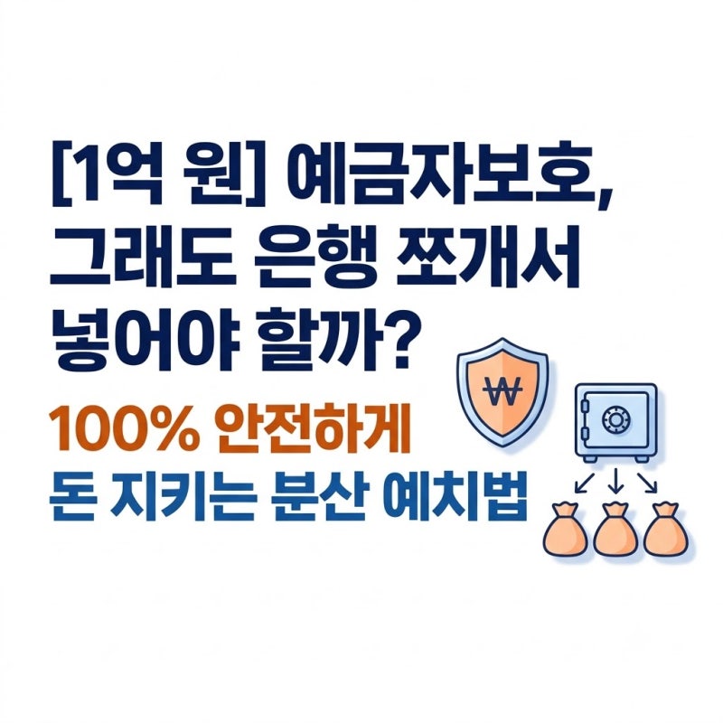 예금자보호제도 5천만 원 제한, 여러 은행에 쪼개 넣어야 할까?