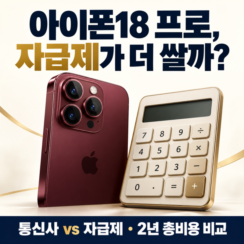 아이폰18 프로 자급제 가격, 통신사 구매와 2년 총비용 비교