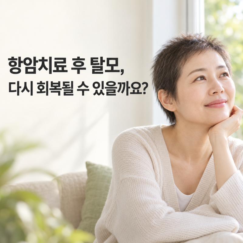 항암치료 후 탈모, 다시 회복될 수 있을까요? 와봄한병원