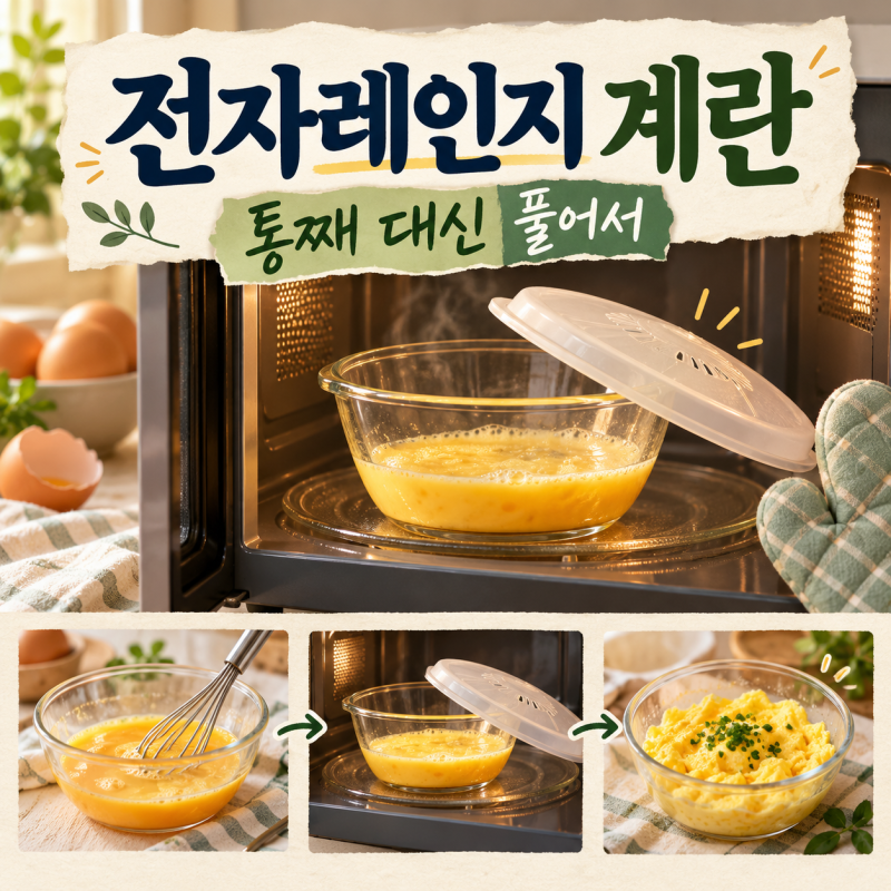 전자레인지 계란, 껍질 벗겨도 통째 가열은 피하세요