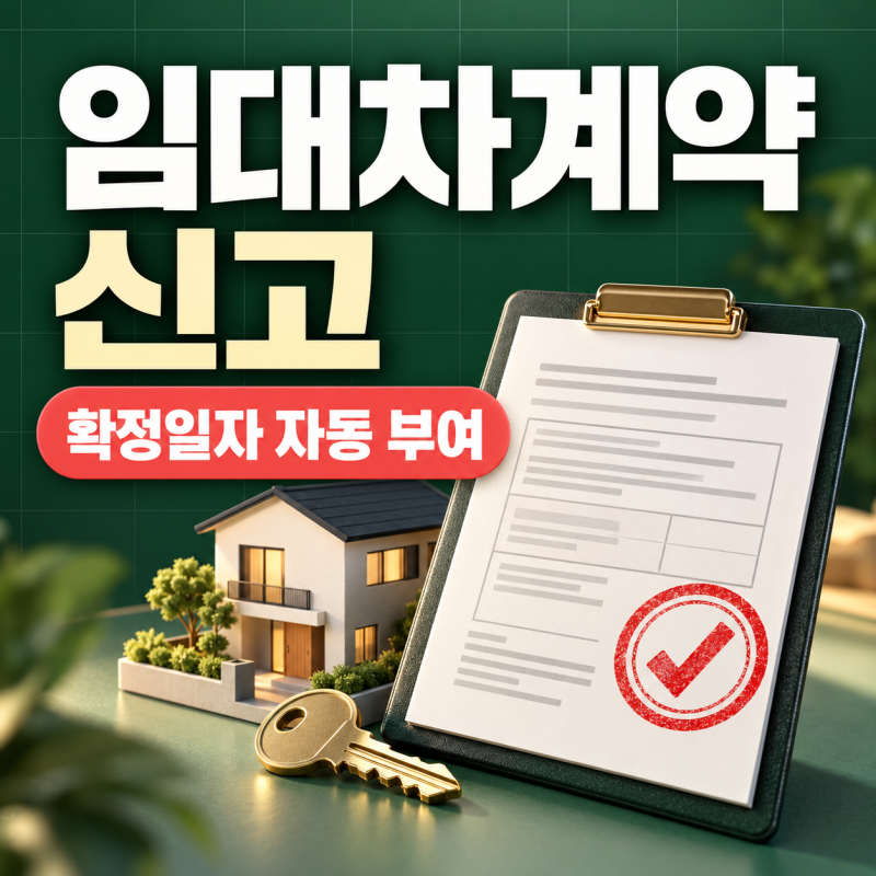 주택 임대차계약 신고 인터넷 방법｜확정일자 자동 부여 확인