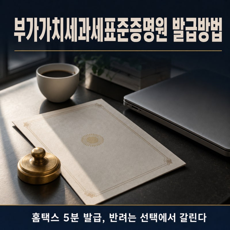 정책자금 신청 전 부가가치세과세표준증명원부터