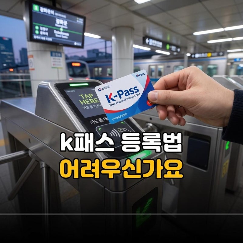 k패스 체크카드 삼성페이 등록하는 법 사용 방법 따라하기 정리