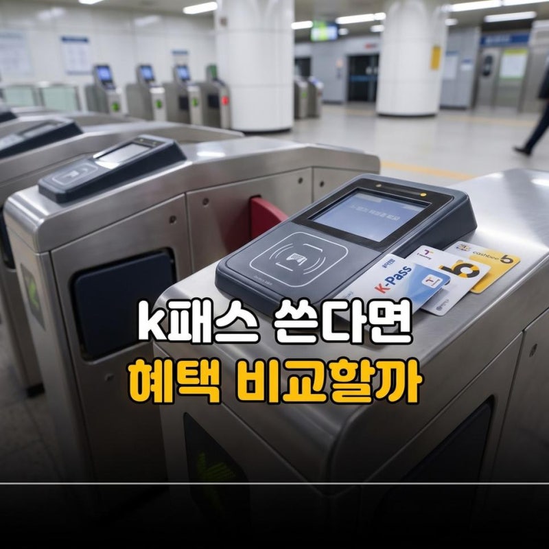 k패스 교통카드 추천 카드사별 혜택 전월실적까지 비교하기
