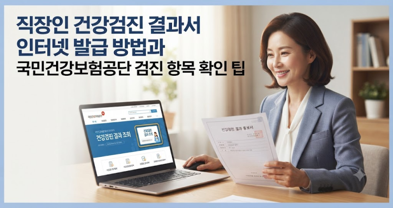 직장인 건강검진 결과서 인터넷 발급 방법과 국민건강보험공단 검진 항목 확인 팁