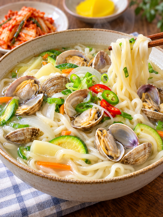 바지락 칼국수 시원하게 끓이는 법