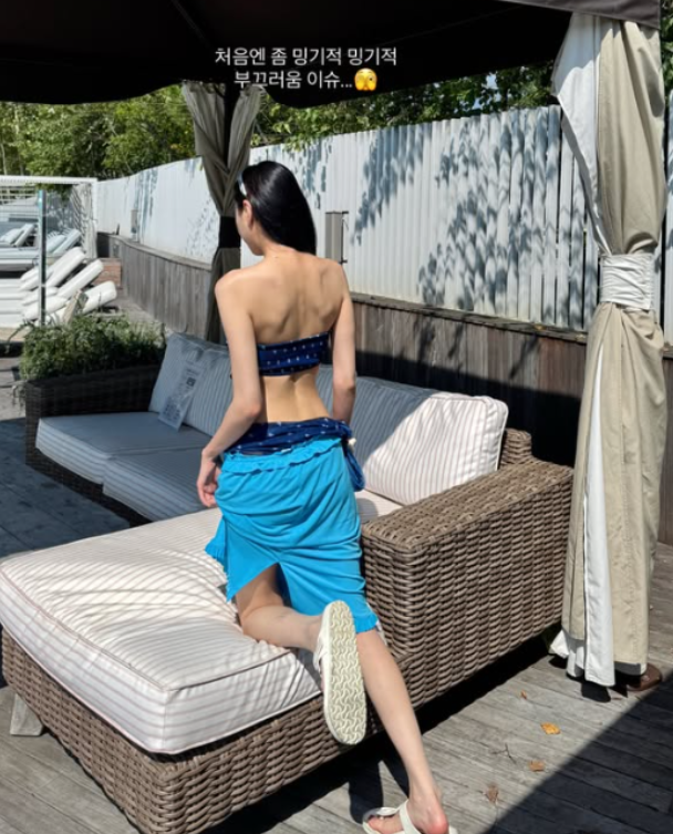 첫 휴가 떠난 에이핑크 오하영.. 비키니 몸매 이정도였나? 팬들 "우리 막내 지켜"