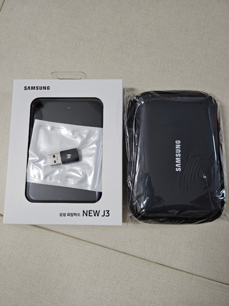 [내돈내산]휴대폰 용량 부족해서 구매한 삼성 외장하드 NEW J3 2TB 후기
