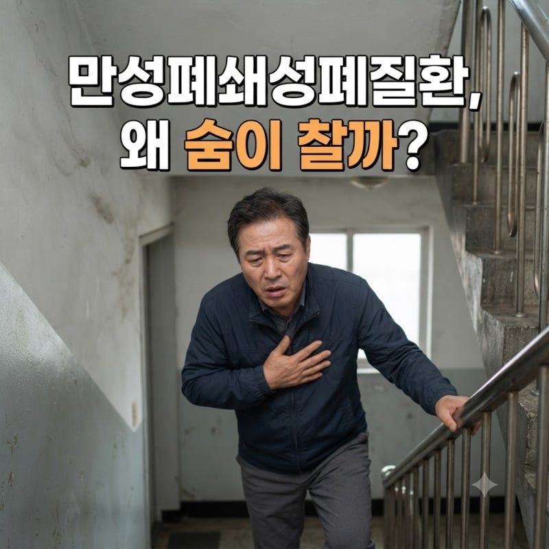 만성폐쇄성폐질환 초기증상, 기침과 숨참을 놓치지 마세요