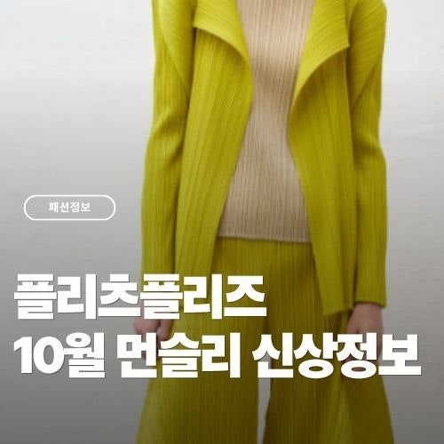 2026년 10월 플리츠플리즈 먼슬리, 신상 정보와 출시일