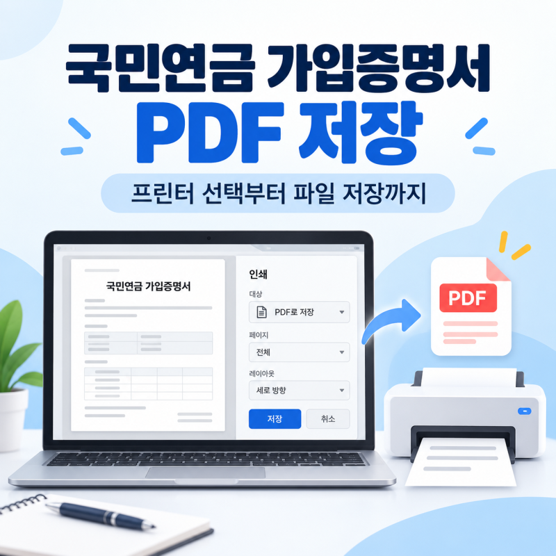 국민연금 납부확인서 인터넷 발급 방법｜소득공제용 PDF 저장·출력 총정리