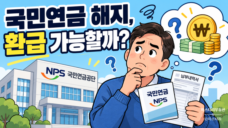 국민연금 해지하면 돈 돌려받을까? 환급 가능한 조건 3가지