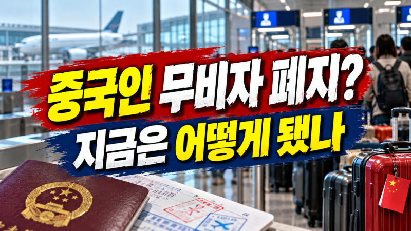 중국인 무비자 폐지됐나? 2026년 현재 청원과 실제 제도 구분