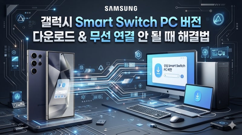 갤럭시 PC 백업 결국 무선으로 성공한 소름돋는 스마트스위치 노하우 (다운로드부터 복원까....