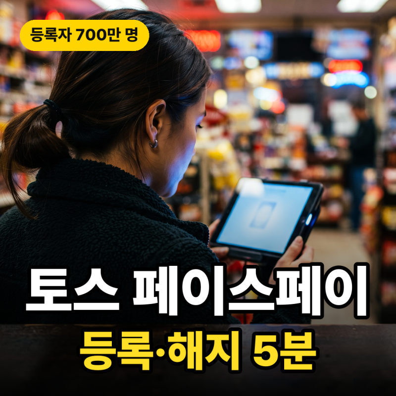 토스 페이스페이 사용법, 등록부터 해지까지 5분 정리