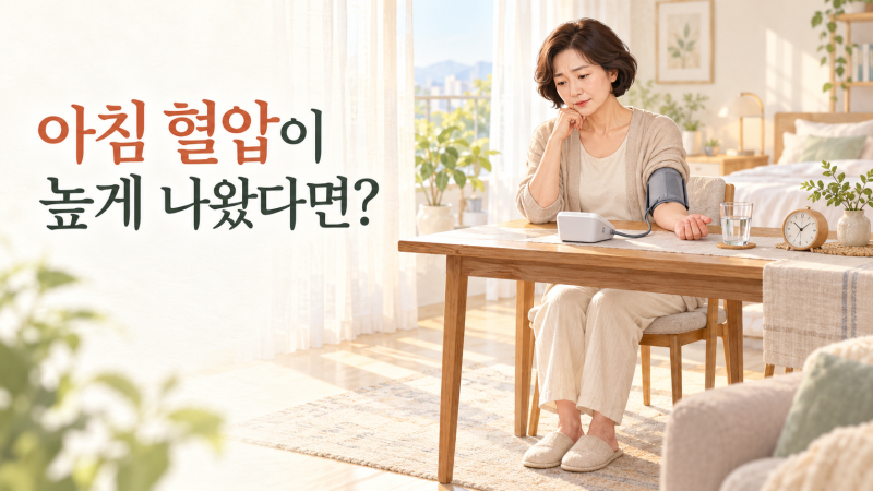 "환절기 아침 혈압이 유독 높게 나오는 이유와 내 혈압 수치 안전하게 낮추는 법"