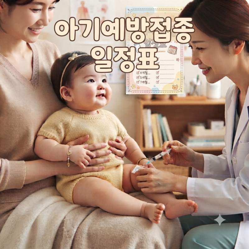 아기 예방접종 시기 일정표, BCG부터 열나는주사 주의사항까지!