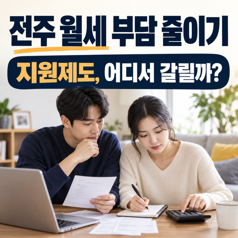 치솟는 주거비 폭탄 속에서 살아남기, 2026년 전주시 월세 부담을 획기적으로 줄여주는 주거 ....