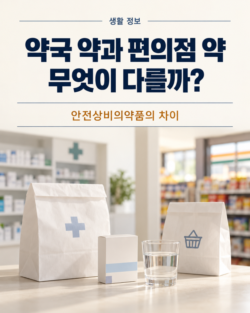 약국 약과 편의점 약, 같은 진통제라도 무엇이 다를까?