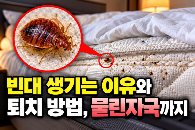 빈대 생기는 이유와 퇴치 방법, 빈대 물린자국까지 알아보기