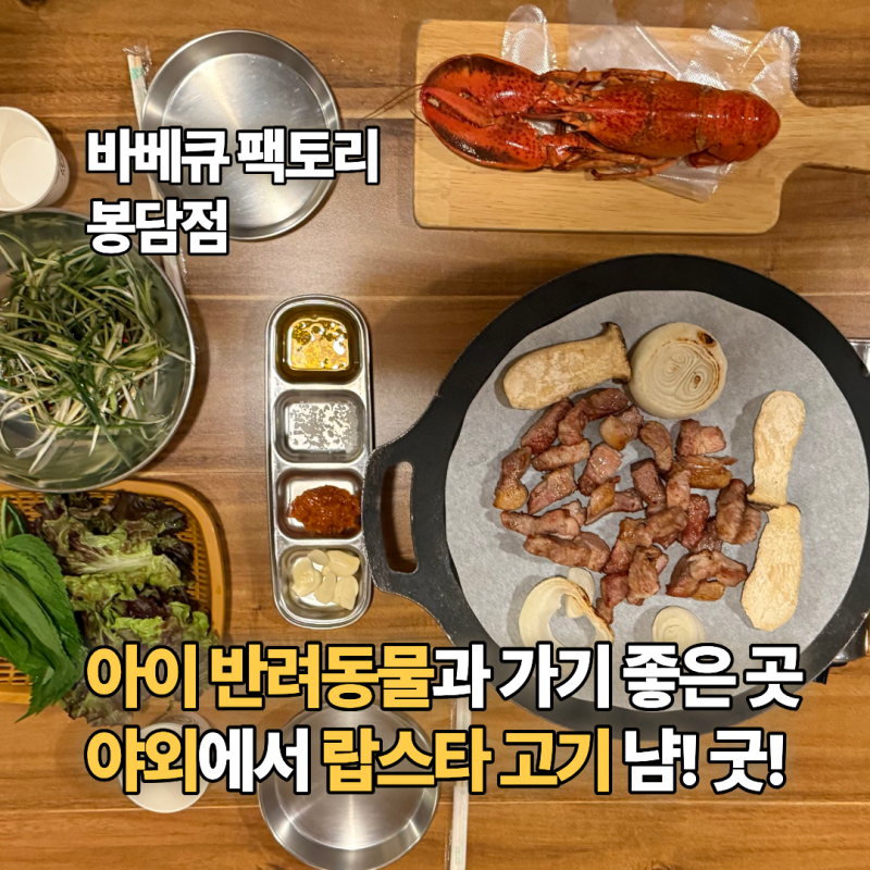 경기 화성 바베큐팩토리｜아이와 반려동물과 함께 가기 좋은 캠핑식당 추천!