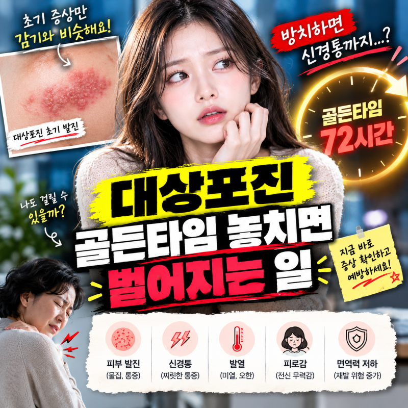대상포진 골든타임 놓치면 벌어지는 일