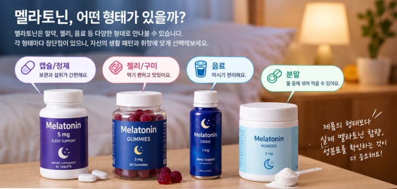'멜라토닌' 진짜 효과있을까? 젤리/음료/영양제까지, 먹기 전에 궁금한 것들 총정리