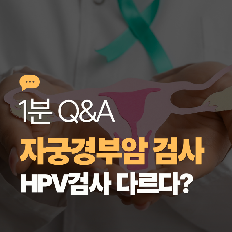 [1분 Q&A] 자궁경부암 검사 받았는데, HPV도 따로 받아야 하나요?