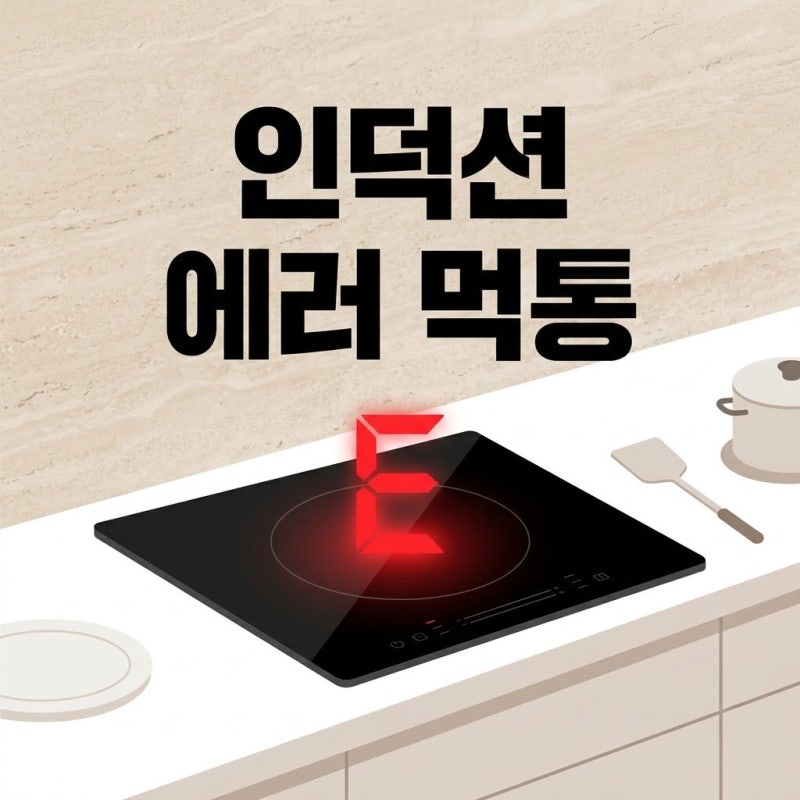 요리하다 갑자기 인덕션 전원 먹통, 에러 표시 종류와 1분 해결법