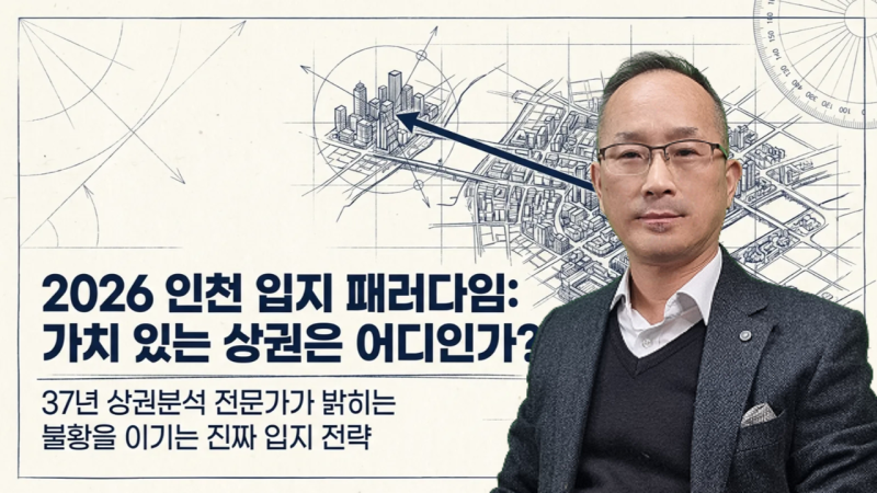 2026 인천 입지 패러다임: 가치 있는 상권은 어디인가?