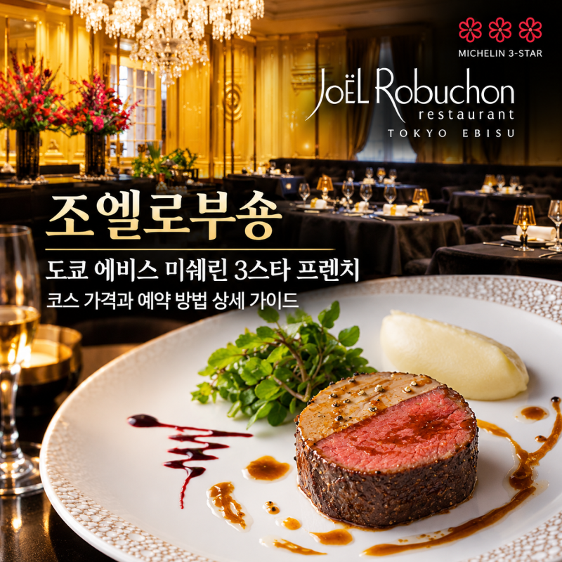 조엘로부숑 | 도쿄 에비스 미쉐린 3스타 프렌치, 코스 가격과 예약 방법 상세 가이드