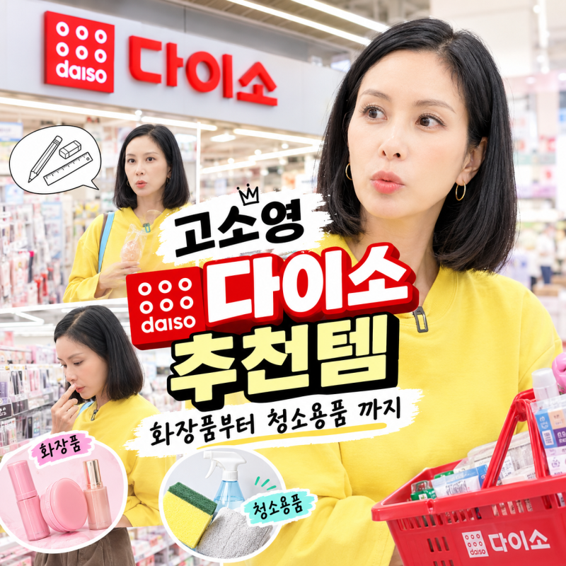 고소영 다이소 추천템 화장품 청소용품 총정리 품명 가격