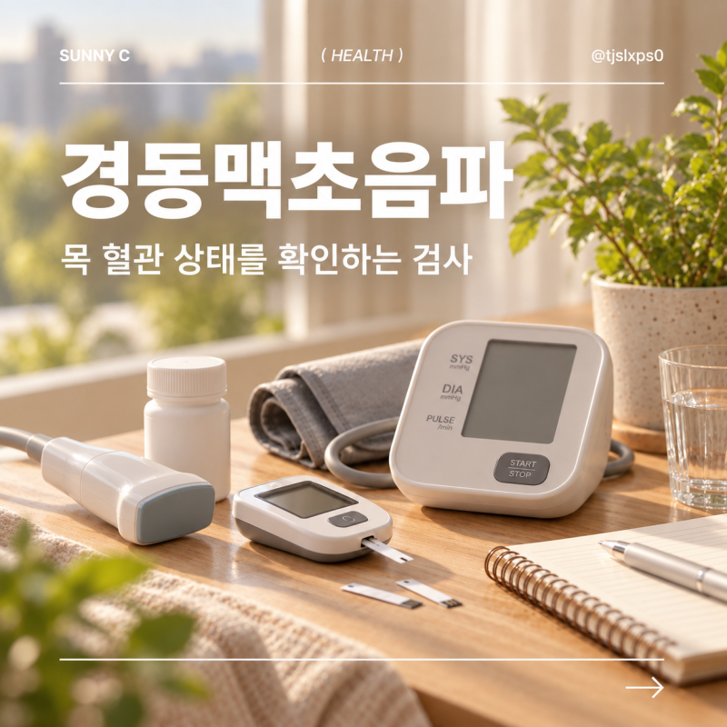 경동맥 초음파 검사 왜 할까? 확인 가능한 질환과 검사방법 정리