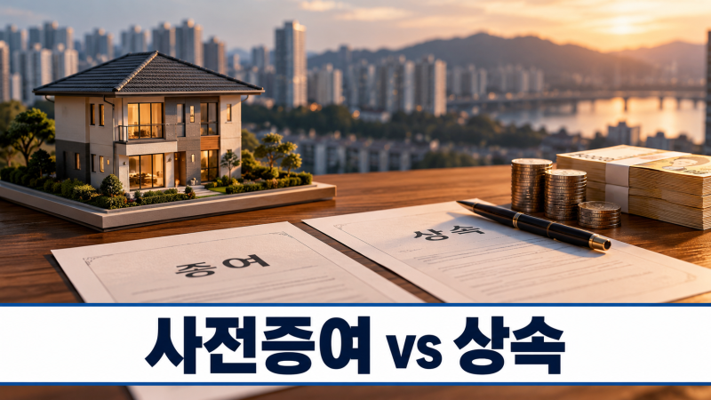증여세 상속세 차이, 자식에게 집 물려줄 때 ‘10년’ 모르고 미리 주면 계산이 달라집니다