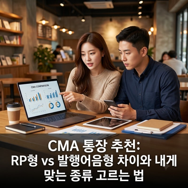 CMA 통장 추천: RP형 vs 발행어음형 차이와 내게 맞는 종류 고르는 법