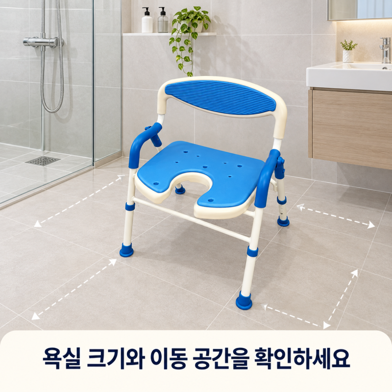 환자분들이 사용하기 좋은 어르신 노인목욕의자 JS-185