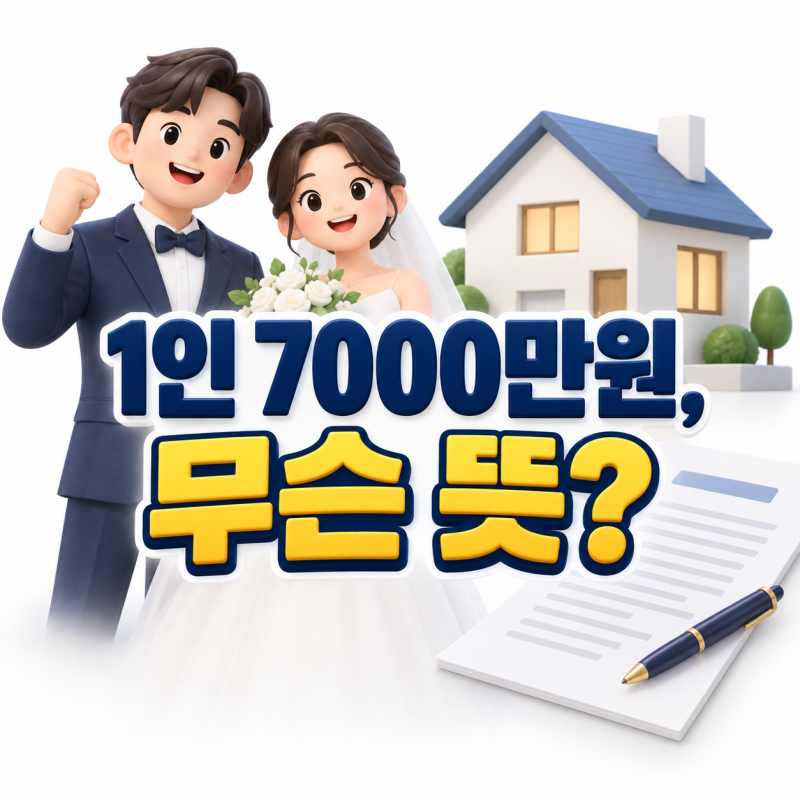 보금자리론 소득기준 완화, 신혼부부 1인 7000만원 기준은 무슨 뜻일까