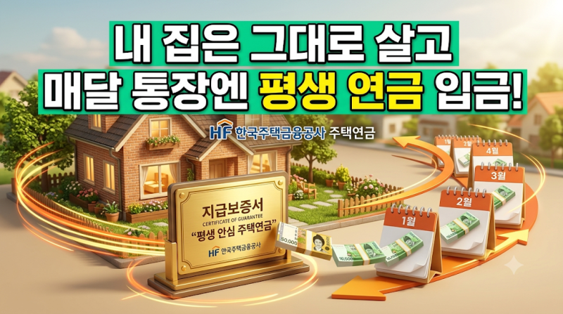 주택연금 주택연금수령액 주택연금가입조건 내 집 살면서 평생 월급 챙기는 법