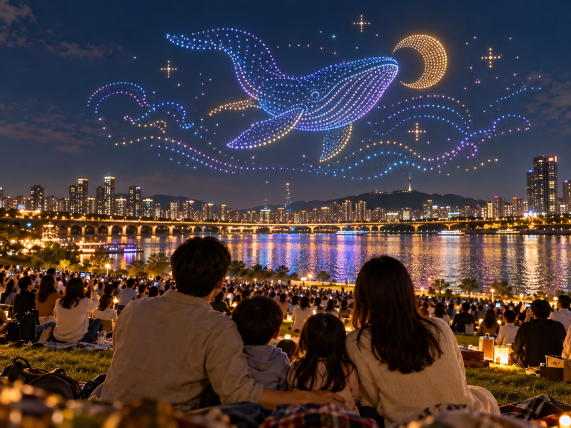 2026 한강 드론라이트쇼 10월 9일, 공연시간과 관람 준비
