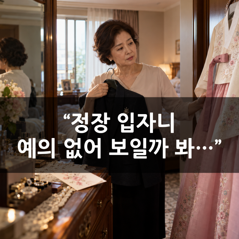 “정장 입자니 예의 없어 보일까 봐…” 조카 결혼 앞둔 작은어머니의 고민