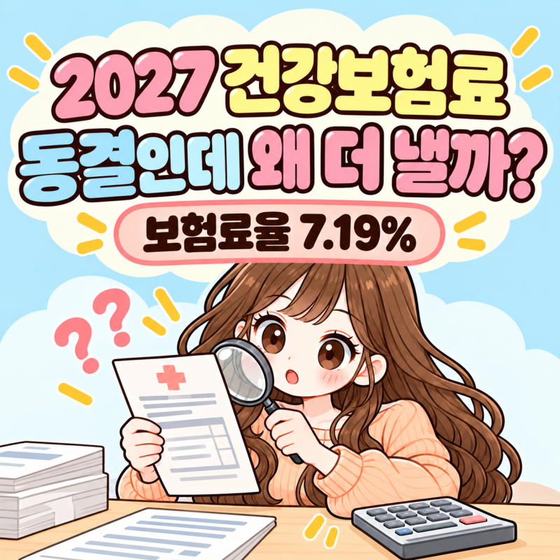 2027 건강보험료 동결인데 왜 더 낼까?｜직장인 계산·고지서 확인