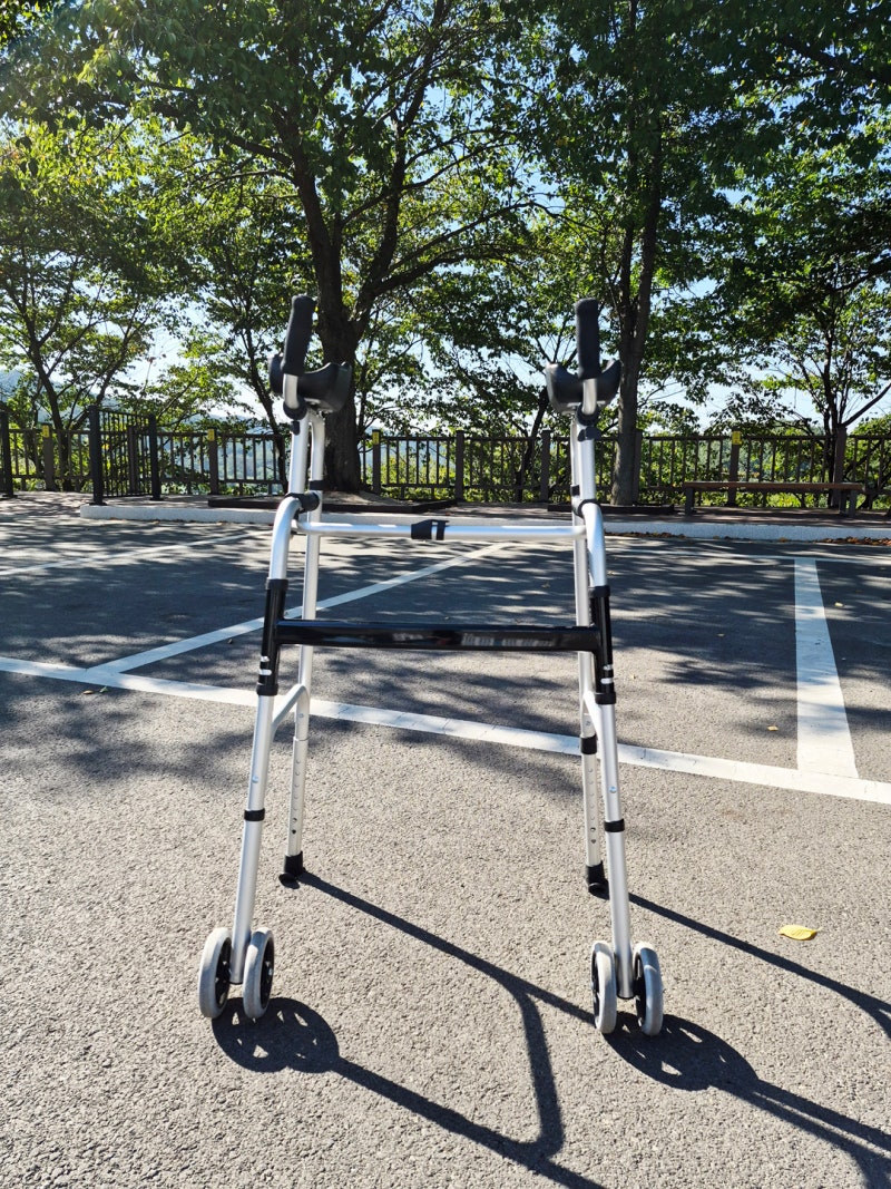 거동이 불편한 부모님을 위한 웰비 보행보조기, 팔을 지지하며 사용해 보니